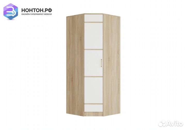 Шкаф угловой Сакура дуб сонома / белый