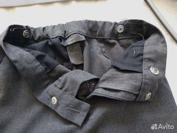 Костюм в школу серый р.134 +брюки
