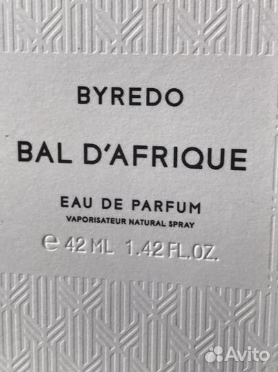 Мужской парфюм byredo bal d'africo