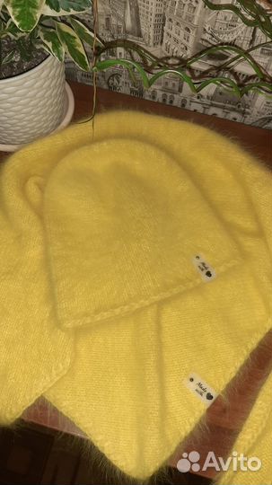 Шапка и бактус из пуха норки