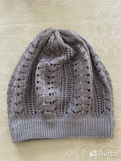 Берет вязаный женский