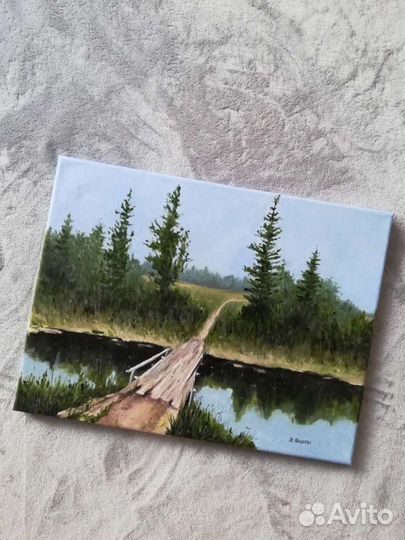 Картина маслом на холсте пейзаж