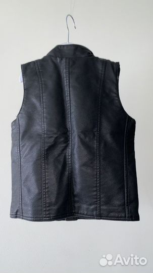 Жилетка кожаная детская
