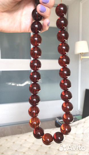 Бусы из натурального янтаря