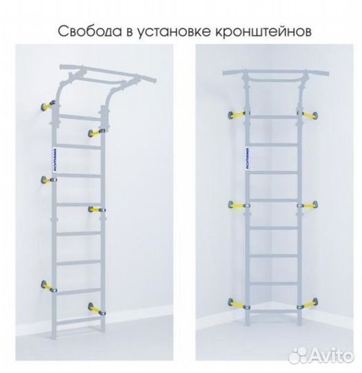 Шведская стенка с турником romana