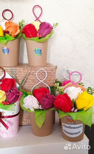 Букеты из вспененного мыла