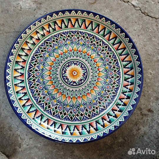 Ляган узбекский - Риштанская керамика