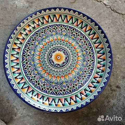 Ляган узбекский - Риштанская керамика