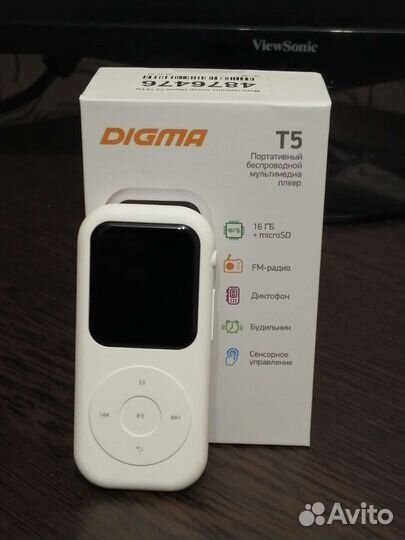 MP3 плеер Digma T5 16 Гб + гарантийный чек