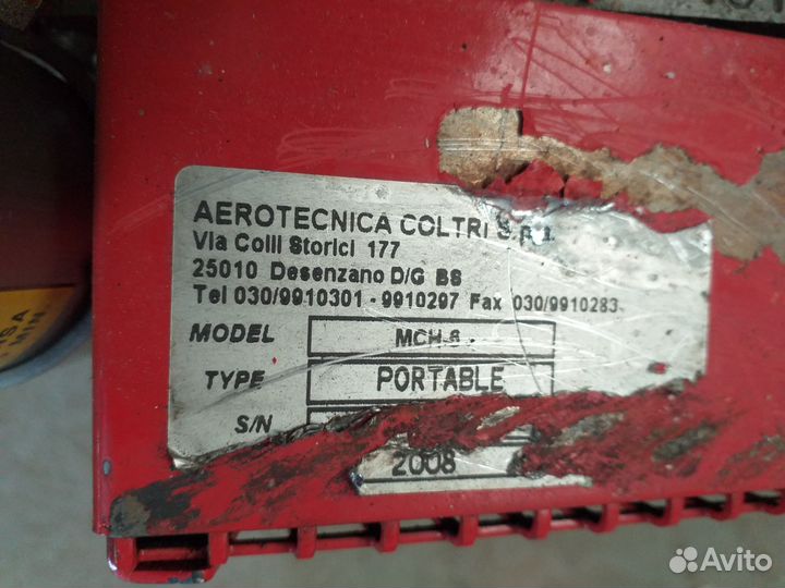 Компрессор бензиновый для дайвинга coltri MCH 6 SH