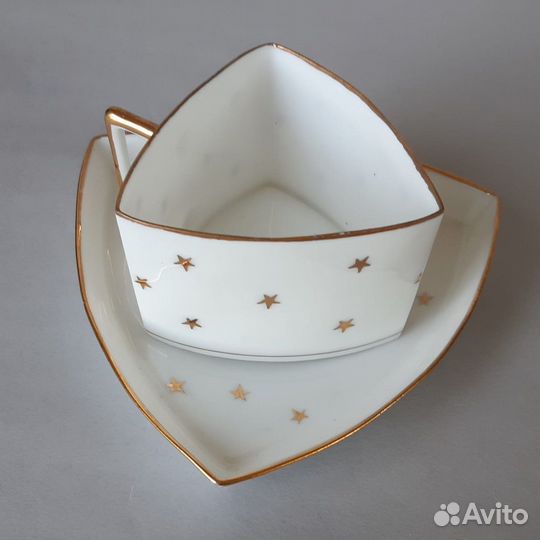 Кофейная пара Jean Pouyat антикварная