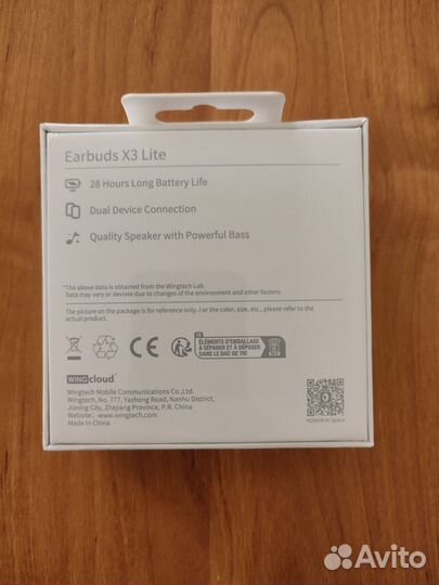 Беспроводные наушники honor earbuds x3 lite