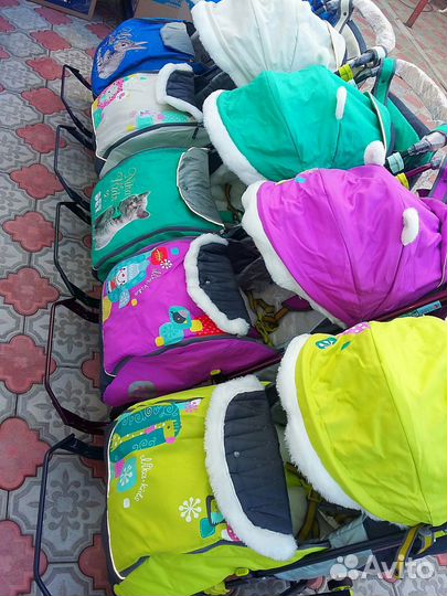 Детские санки коляска