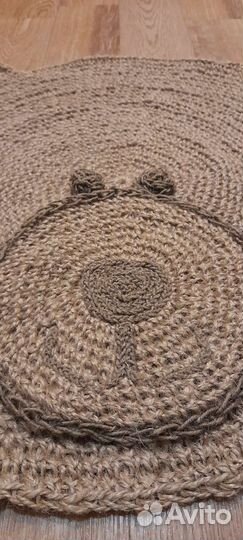 Ковёр из джута. Ручная работа