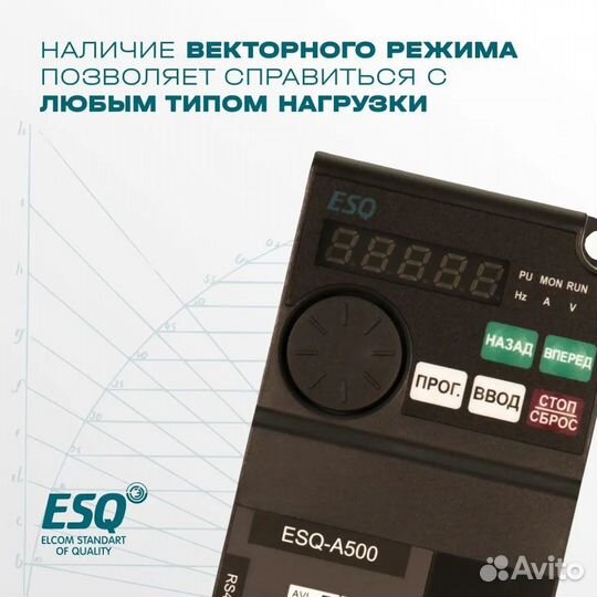 Частотный преобразователь ESQ-A500 3.7 кВт 380В