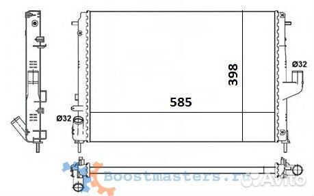 Радиатор RN-dust-1226 autoleader
