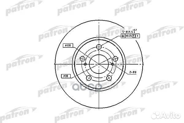 Диск тормозной передн toyota: carina E 92-97, C