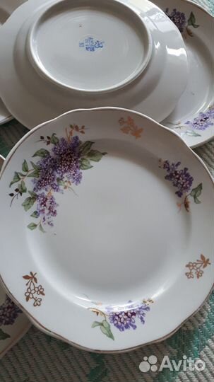 Тарелки Дулево 59 год Сирень 17 см