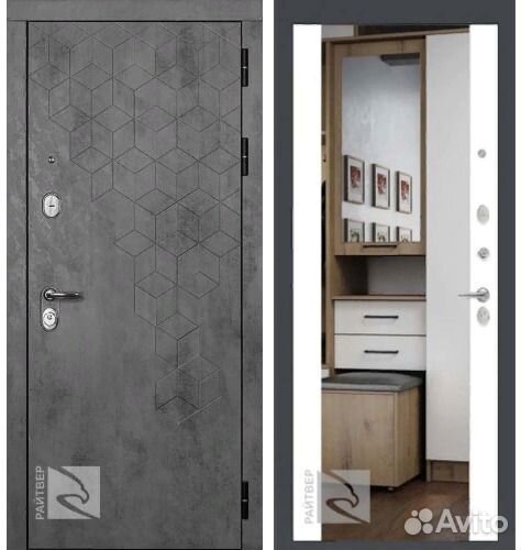 Входная стальная дверь Лабиринт с зеркалом в пол