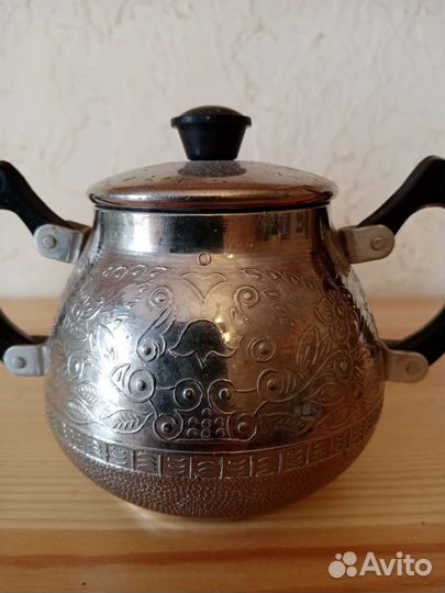 Сахарница металлическая советская