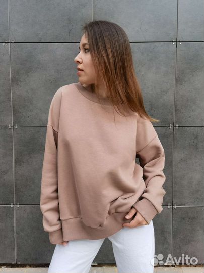 Оверсайз худи в цвете пудра