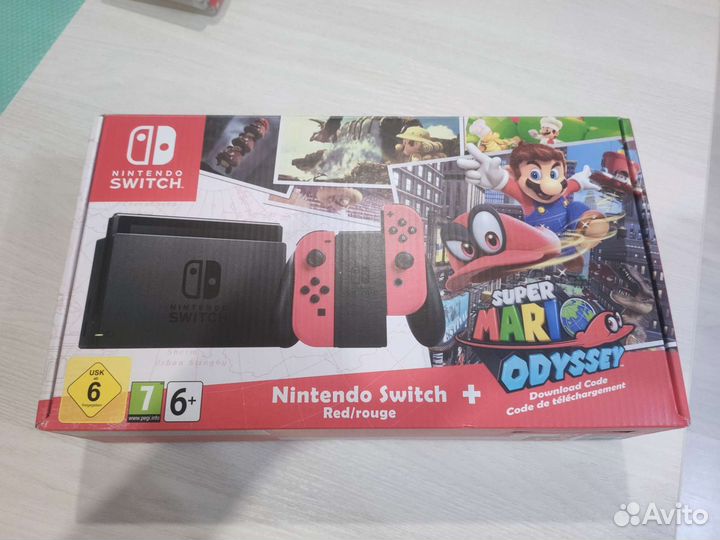 Nintendo Switch Red Super Mario Odyssey