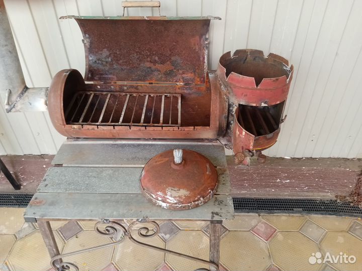 Готовый мангал,печь