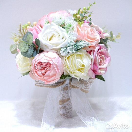 Свадебный букет невесты Букет дублер розовый