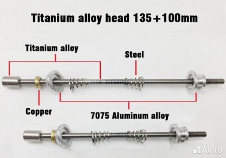 Qr 135мм 100мм, ось 181х12мм