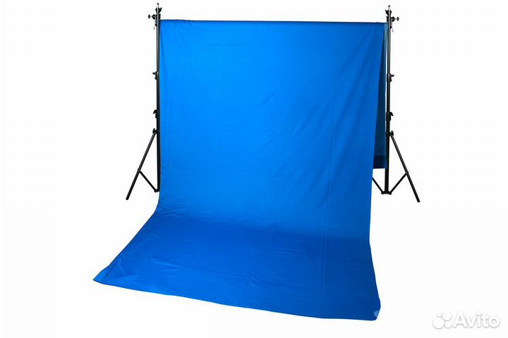 Фотофон цвет синий ChromaKey однотонный