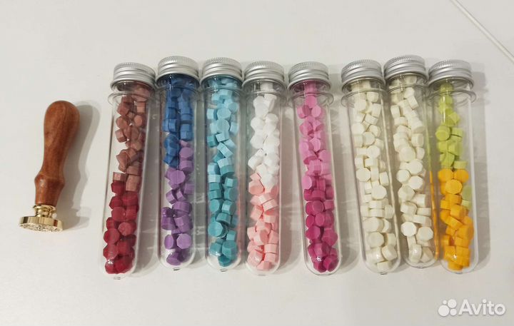 Колба с сургучом для печатей