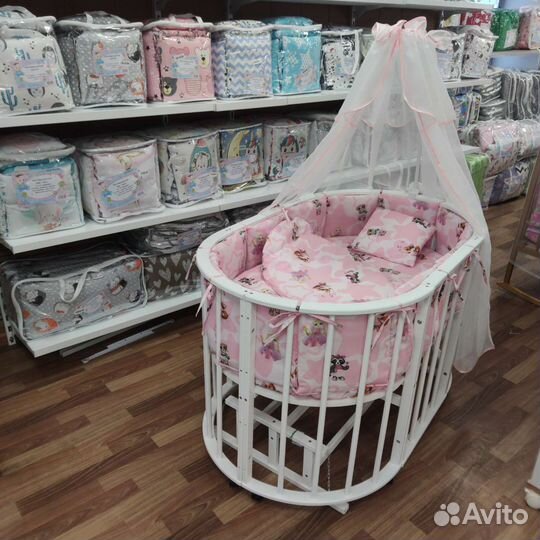 Для детской кроватки постельное белье