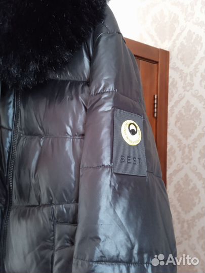 Пуховик на 12 лет на девочку р158 длинный