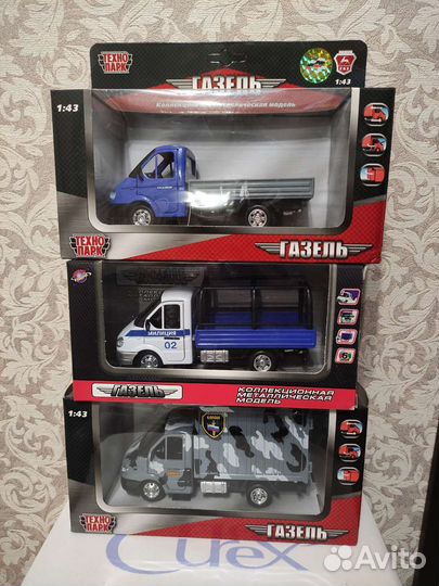 Масштабная модель игрушка Газель Технопарк 1:43