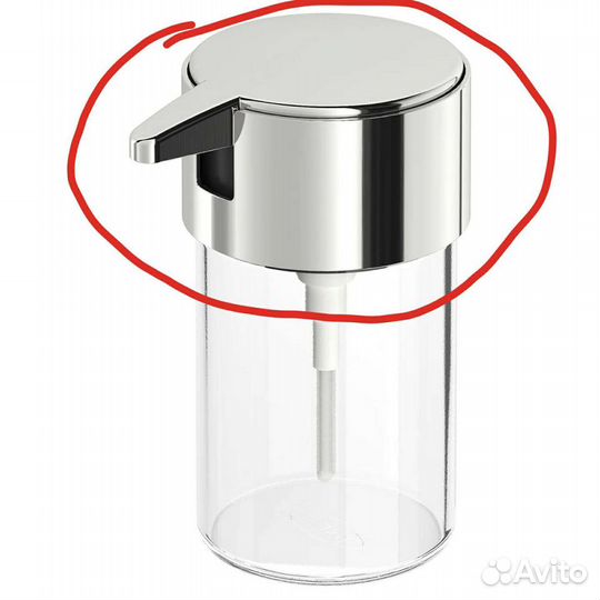 Дозатор для жидкого мыла, хромированный