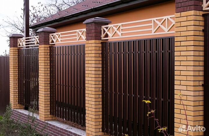Забор металлический для дома под ключ