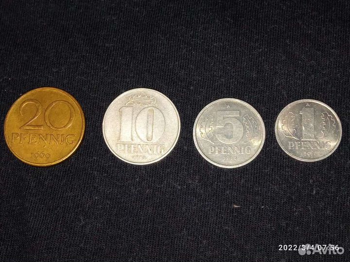 Набор монет гдр