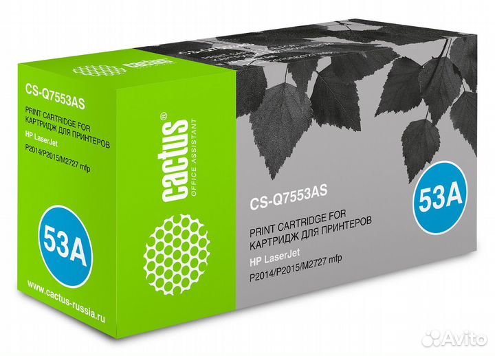 Картридж Cactus CS-Q7553AS (laserjet p2014/15/27m)