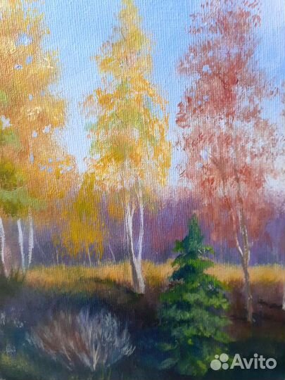 Картина маслом Осень