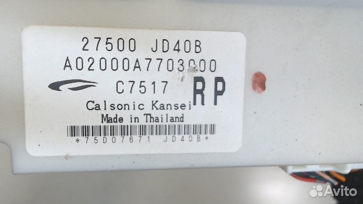 Переключатель отопителя Nissan Qashqai, 2007