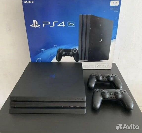 Sony playstation 4 pro 1tb + много игр fifa23,ufc4