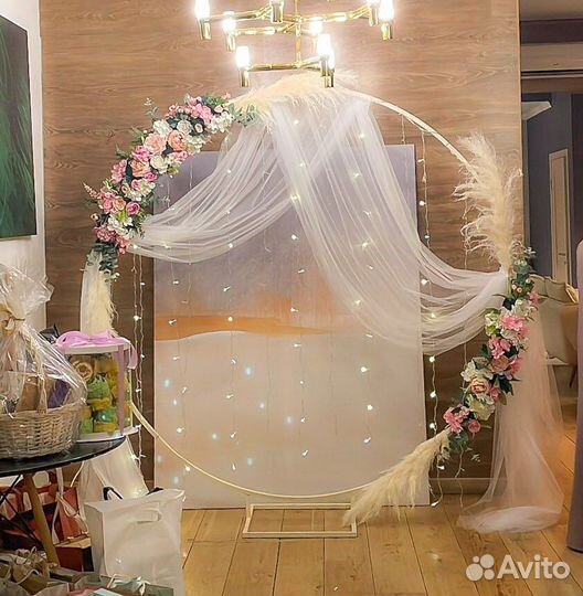 Свадебная арка фотозона оформление цветами свадьбы