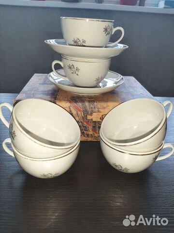 Чайные пары и чашки 