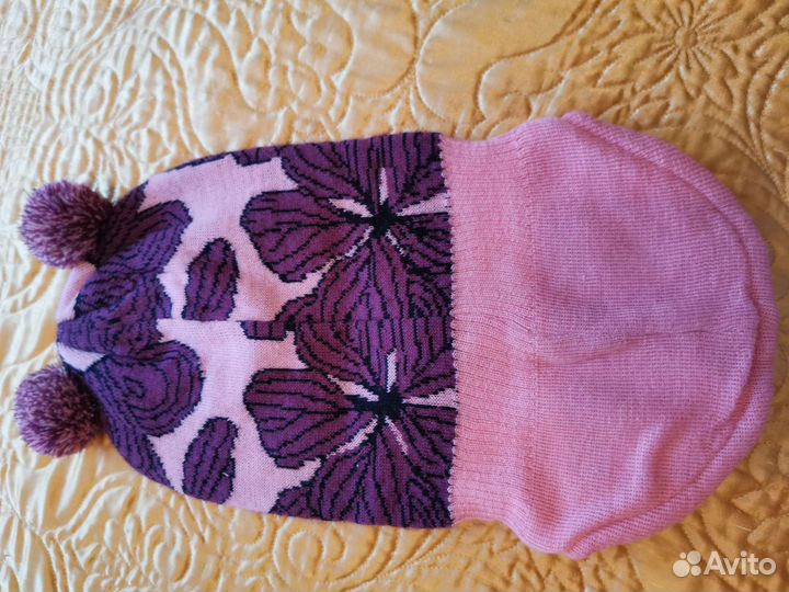 Шапка шлем для девочки 4 года