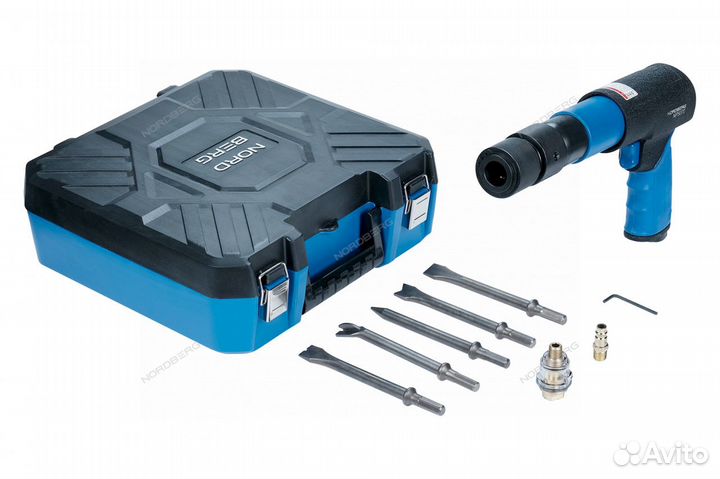 Пневмозубило 250 мм в кейсе NP5070K