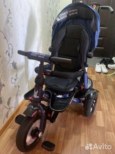 Велосипед коляска с ручкой