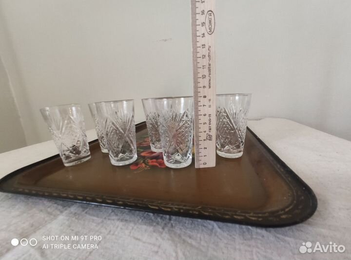 Хрустальные фужеры и рюмки