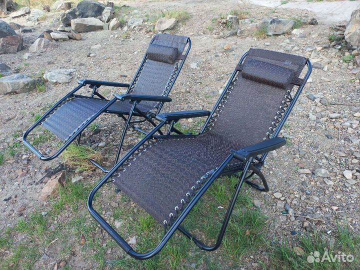 Кресло шезлонг 2 шт. Бесплатная доставка
