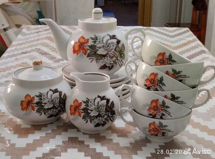 Чайный сервиз Дулево