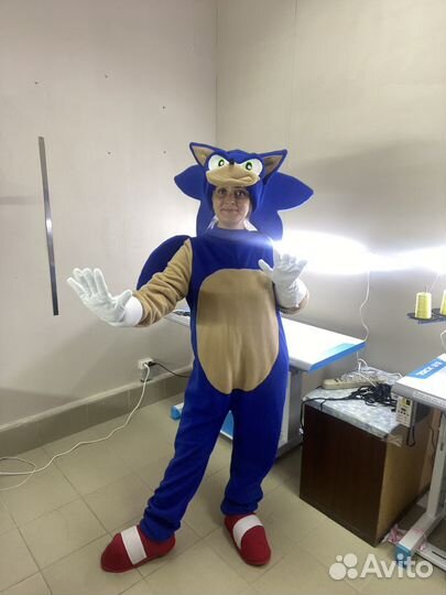 Костюм для аниматора Соник